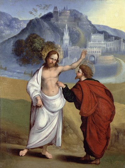 Doubting Thomas by Lodovico Mazzolino
